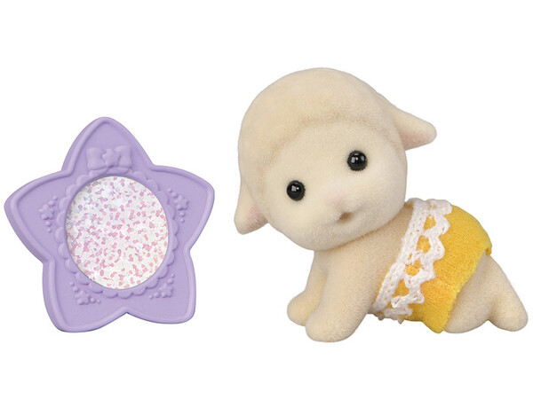 Sheep Baby (crawling) And Star-shaped Mirror, Sylvanian Families, Epoch, Trading